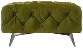 Zöld bársony lábtartó Chelsea – Ropez