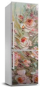Dekor matrica hűtőre Hűtőszekrény roses FridgeStick-70x190-f-87463401