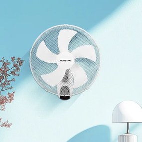 Aigostar -  Fali ventilátor 45W/230V fehér + távirányító