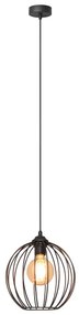 Csillár zsinóron MERCURE 1xE27/15W/230V átmérő 24 cm fekete