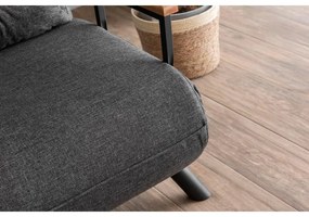2 személyes kanapéágy Homoko 2-Seater - Sötét Szürke