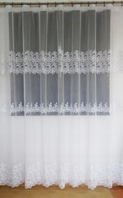 Mg Függöny Arista Enzo napellenző hímzés Fehér 250cm, 0,5m