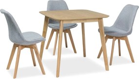 AKCIÓ Étkezőasztal tölgy dekor asztallappal MOSSO III 80x80 II. osztály