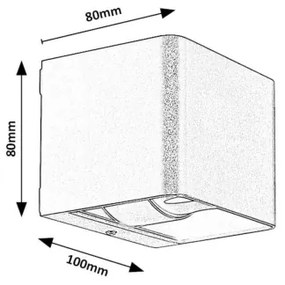 Rabalux 77169 - LED Kültéri fali lámpa HALLSTATT LED/10W/230V IP54 barna