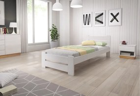 P/ HEUREKA ágy + matrac + ágyrács AJÁNDÉK, 80x200 cm, dió-lakk