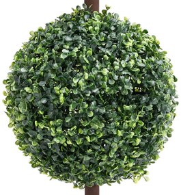 zöld gömbalakú cserepes műpuszpáng 118 cm