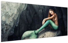 Kép - Hableány a sziklán (120x50 cm)