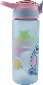 Disney Lilo és Stitch, A csillagkutya Alien 626 műanyag matt szívószálas kulacs 600 ml
