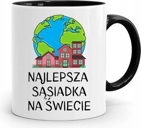 Szomszédnak Fekete Ajándék Bögre fényképes nyomtatással