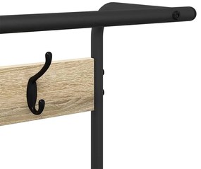 Kabáthorog polcokkal sonoma tölgy 75 x 34 x 184 cm Faanyag