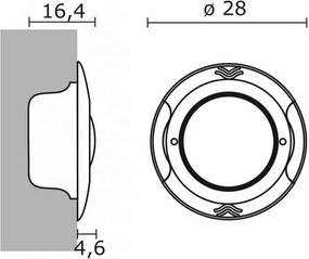 Novolux BELT 030A-L0316D-01 Medencelámpa 1x16W/LED 5700K 1485LM IP68