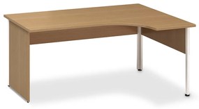 ProOffice A ergonomikus asztal 180 x 120 cm, jobb, bükkfa