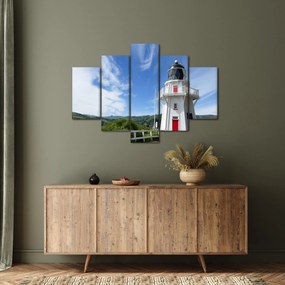 Az Akaroa világítótorony képe, Új-Zéland (150x105 cm)