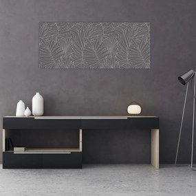 Kép - Szürke pálmalevelek (120x50 cm)