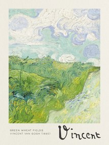 Festmény reprodukció Green Wheat Fields - Vincent van Gogh, (30 x 40 cm)