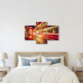 Piros londoni telefonfülke képe (90x60 cm)