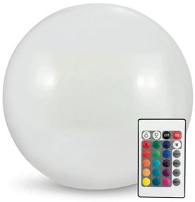 LED RGBW Napelemes lámpa BALL LED/3,7V 1500 mAh átm. 50 cm IP65 + távirányítás