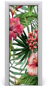 Poszter tapéta ajtóra Hawaii mintás 75x205 cm