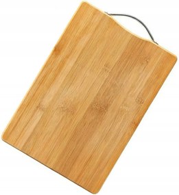 Bambusz Vágódeszka Nagy 40X30X1,8CM Vastag Természetes Bambusz Nyél