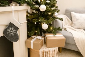 Függeszthető karácsonyi zokni SNOW SOCK 12 cm - több színben Termék színe: Sötétszürke