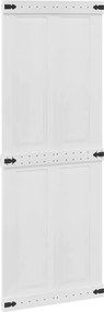 vidaXL Ajtó Corona Fehér 80 x 210 cm Faanyag