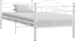 vidaXL fehér fém kanapéágy-keret 90 x 200 cm