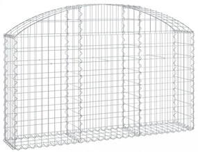 íves horganyzott vas gabion kosár 150x30x80/100 cm