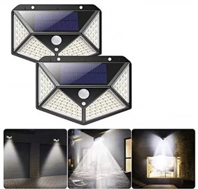 SH-100 mozgásérzékelős napelemes LED lámpa - 100 LED - 1 db