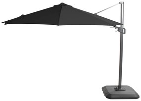 Fekete napernyő ø 350 cm Shadowflex Deluxe – Hartman