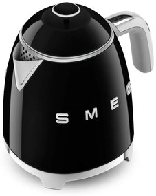 Fekete rozsdamentes acél vízforraló 800 ml Retro Style – SMEG