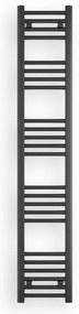 Törölközőszárító radiátor 30 x 170 cm - Nero Italia (fekete) (im)