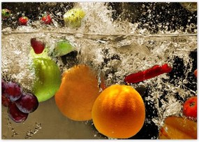 Poszterek 100x70 Gyümölcsök a vízbe esve