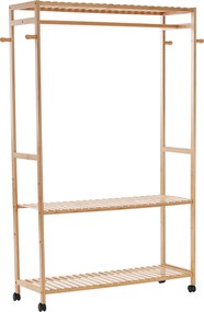 Szekrény szervező, természetes bambusz, MELAR