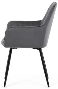 Szürke Bársony Étkezőszék. DCH-215 GREY4