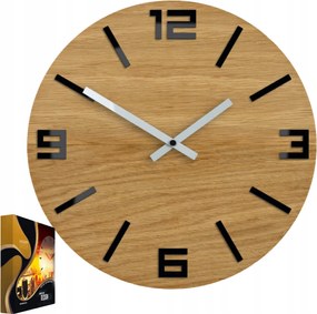 Falióra Akril Kvarc Mechanizmus Arabic Wood Fekete Kerek