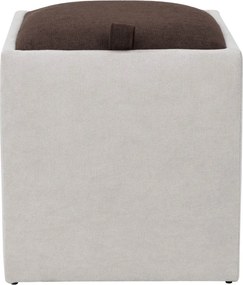 Box puff - K08/K07 szövet - krém/barna R