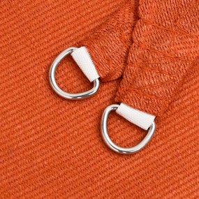 narancssárga trapéz alakú HDPE napvitorla 160 g/m² 4/5x4 m