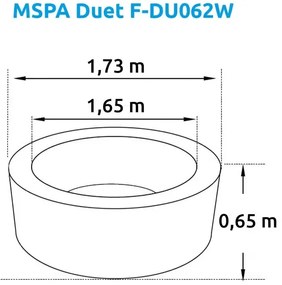 Felfújható pezsgőfürdő Marimex MSPA Duet F-DU062W