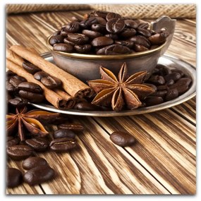 Glasspik Coffee kép, 30 x 30 cm - Styler