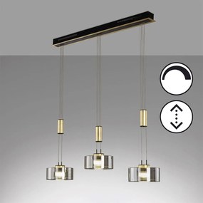 Fischer & Honsel modern függeszték lavin bézs fekete szürke fhl61016