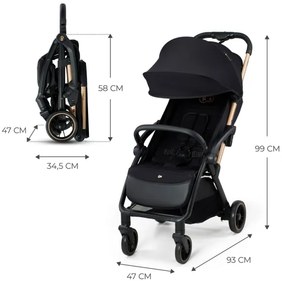 KINDERKRAFT - Babakocsi APINO fekete