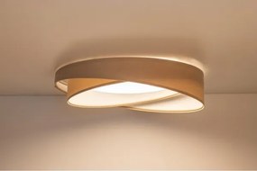 Dimmelhető LED mennyezeti lámpa SM. GALAXY M., LED/24W/230V, átm. 55 cm, bézs/fehér + távirányító