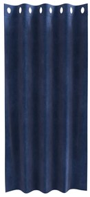 Függönyök függönyökkel 2 pcs Sötétkék 140 x 175 cm Bársony