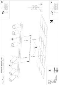 Téglavörös spotlámpa 6x117 cm Etna – Sollux