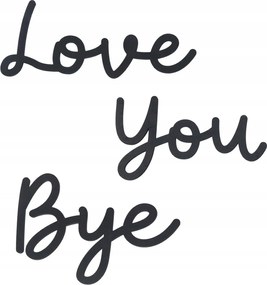 Áttört fali dekoráció, fa lakásdekoráció Love You Bye