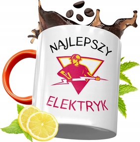 Narancssárga Bögre Villanyszerelőnek Tökéletes Ajándék fényképes nyomtatással