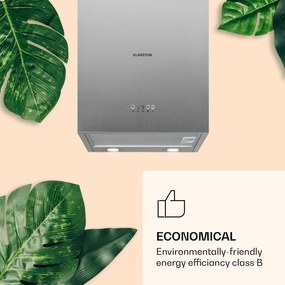 Klarstein Monumenta, falra szerelhető páraelszívó, alumínium, 559 m³/ó, LED, B energiahatékonysági osztály