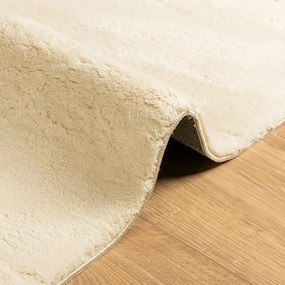 HUARTE krémszínű rövid szálú puha és mosható szőnyeg 80x200 cm