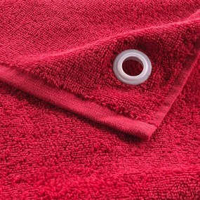 Piros frottír pamut törölköző 50x50 cm Cuistot – douceur d'intérieur