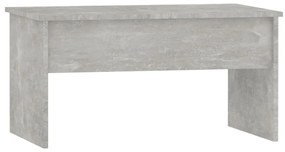 Betonszürke szerelt fa dohányzóasztal 80 x 50,5 x 41,5 cm